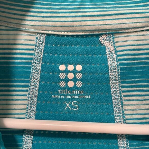 Title Nine Jacket Womens XS Full Zip Blue Ombré Stripe Long Sleeve Athleisure - Picture 10 of 10